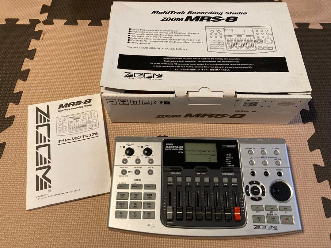 ZOOM MRS-８マルチトラックレコーダー MRT①