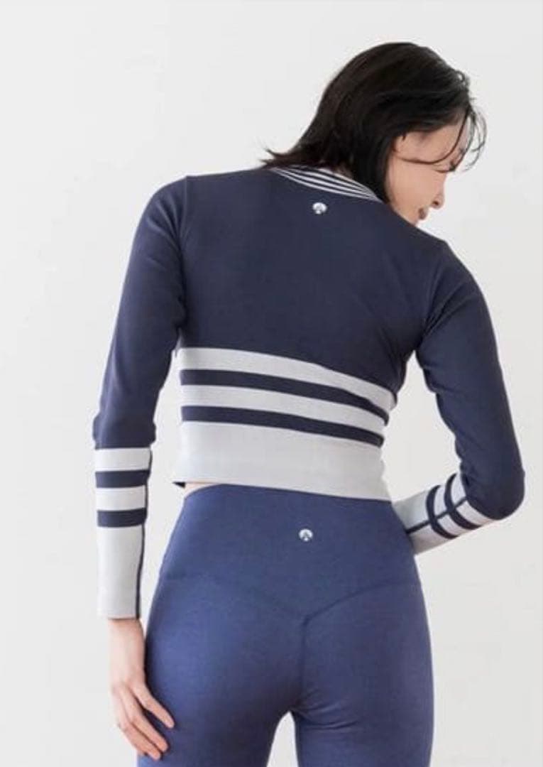 ❤️タグ付き新品❤️ SUKALAカップ付きボーダーニットロングスリーブトップスL