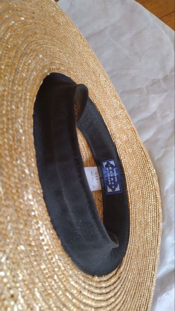 田中帽子店 　鬼麦カンカン帽　57.5cm