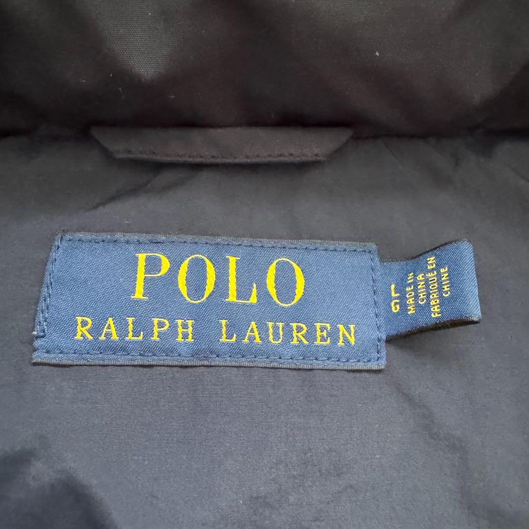 ポロラルフローレン ダウンベスト　L 紺　ポニー刺繍 2way　フード