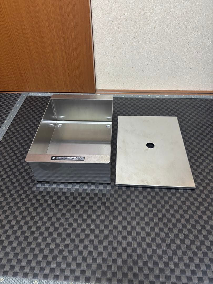 『廃盤品』スノーピーク ステンボックス 1ユニット蓋付、ギアコンテナ付