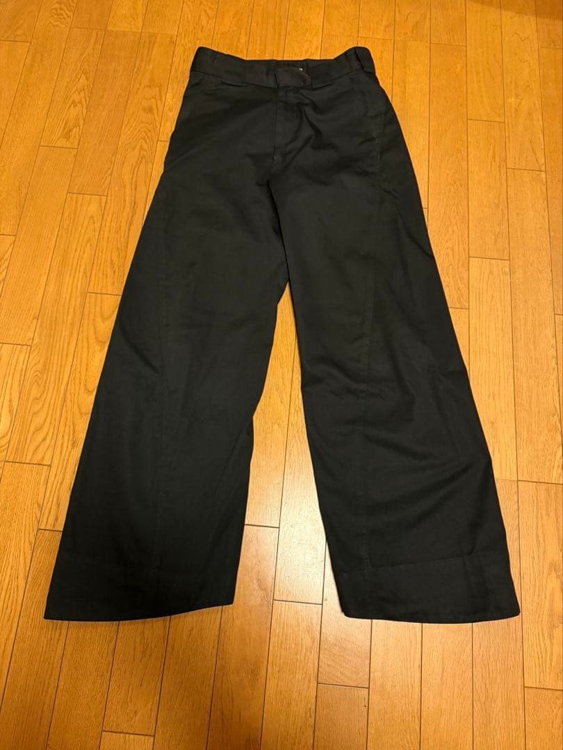 パンツ YUKI HASHIMOTO TWISTED WORK PANTS BLACK