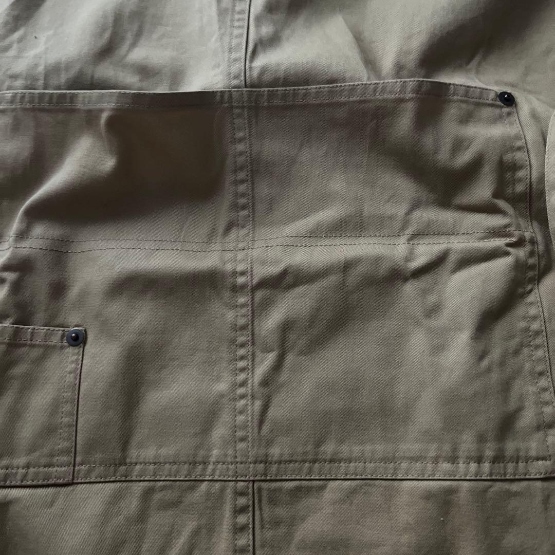 Ralph Laurenベージュ コットン エプロン ポロロゴ付き