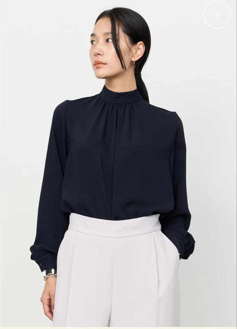 新品☆SOEJUソージュ ツィーディージャガードジレ サテンバックリボンブラウス