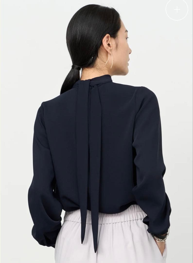 新品☆SOEJUソージュ ツィーディージャガードジレ サテンバックリボンブラウス