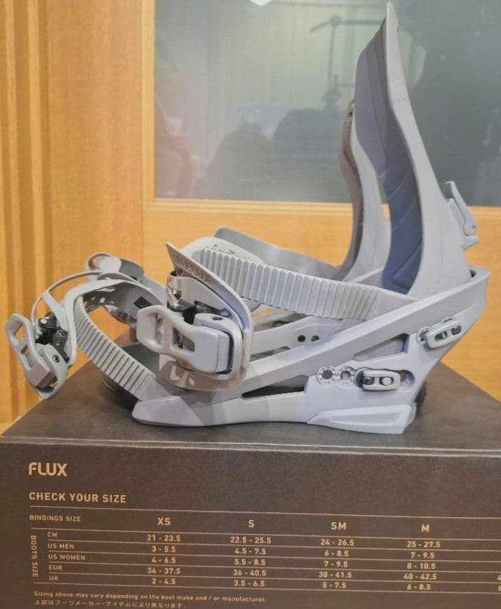FLUX XF グレー スノーボードビンディング M