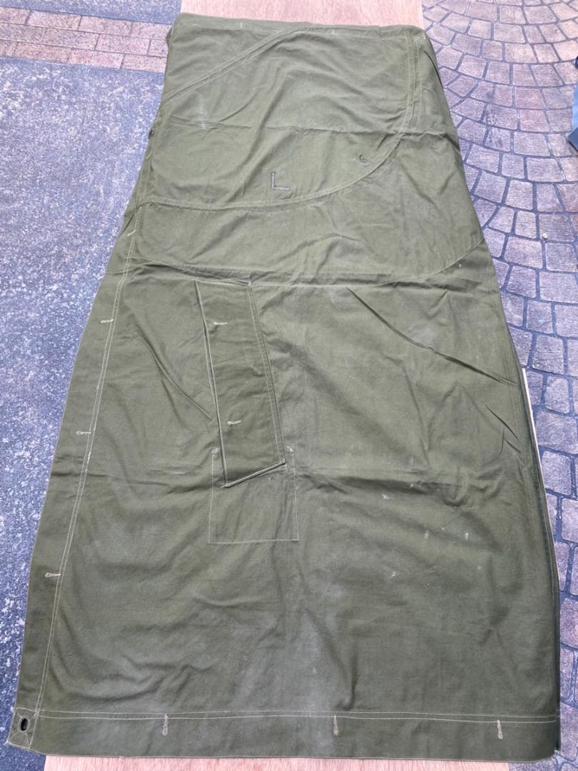 ★ USED ルーマニア軍 放出 ポンチョ テントシート パラトカ オリーブ