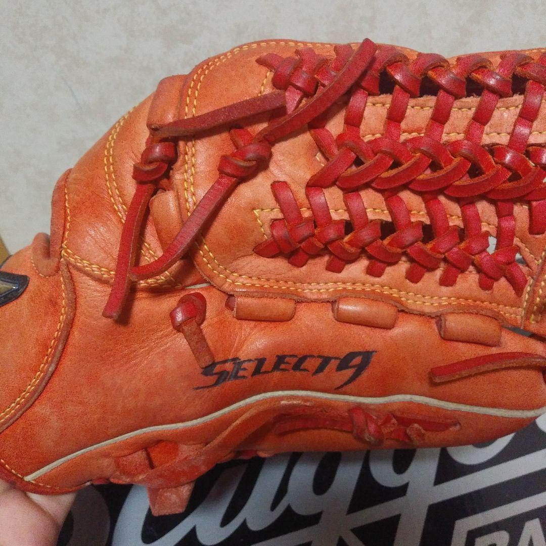 Mizuno SELECT9 軟式グローブ オレンジ