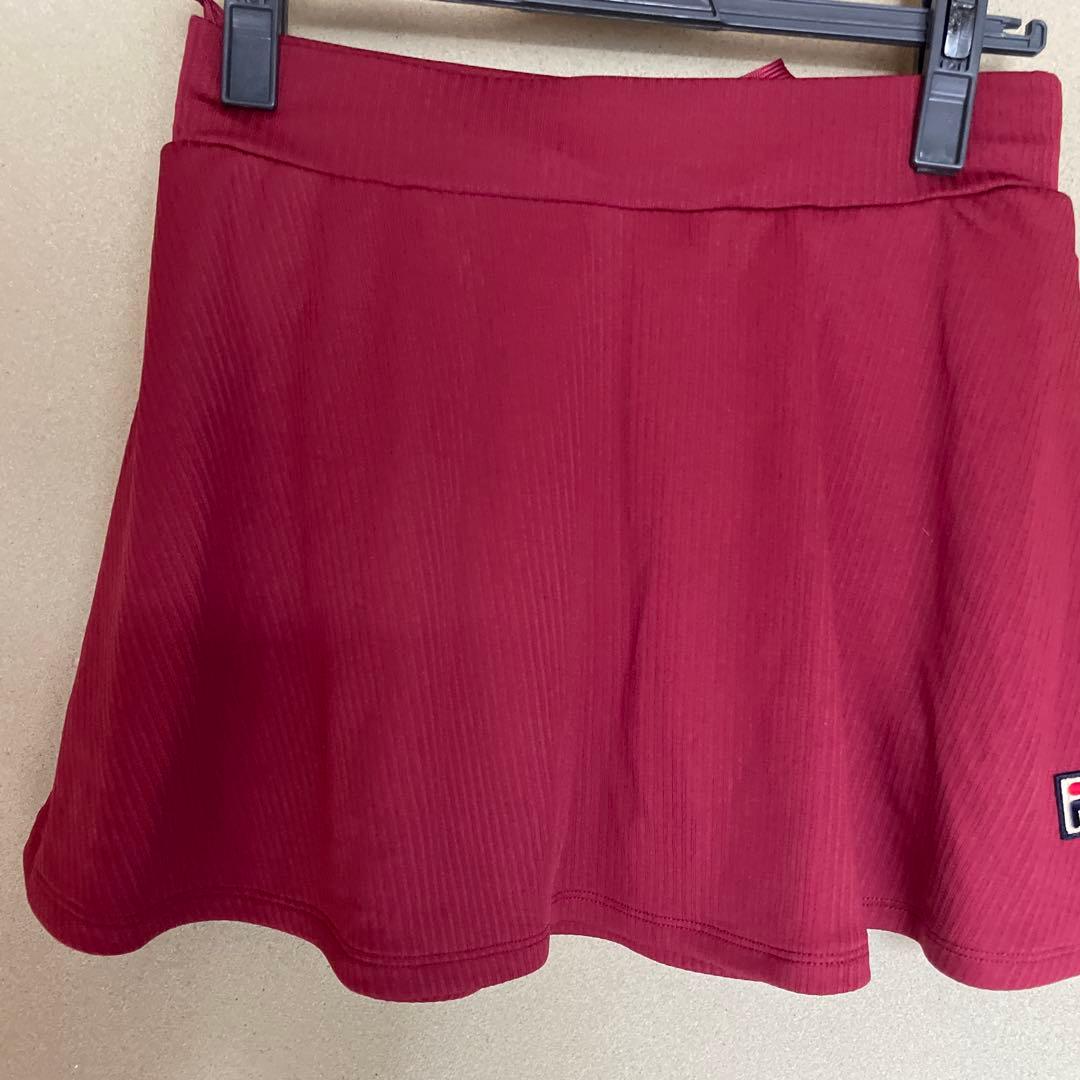 FILA ハウンドトゥース Tシャツスコートセットアップ秋カラー