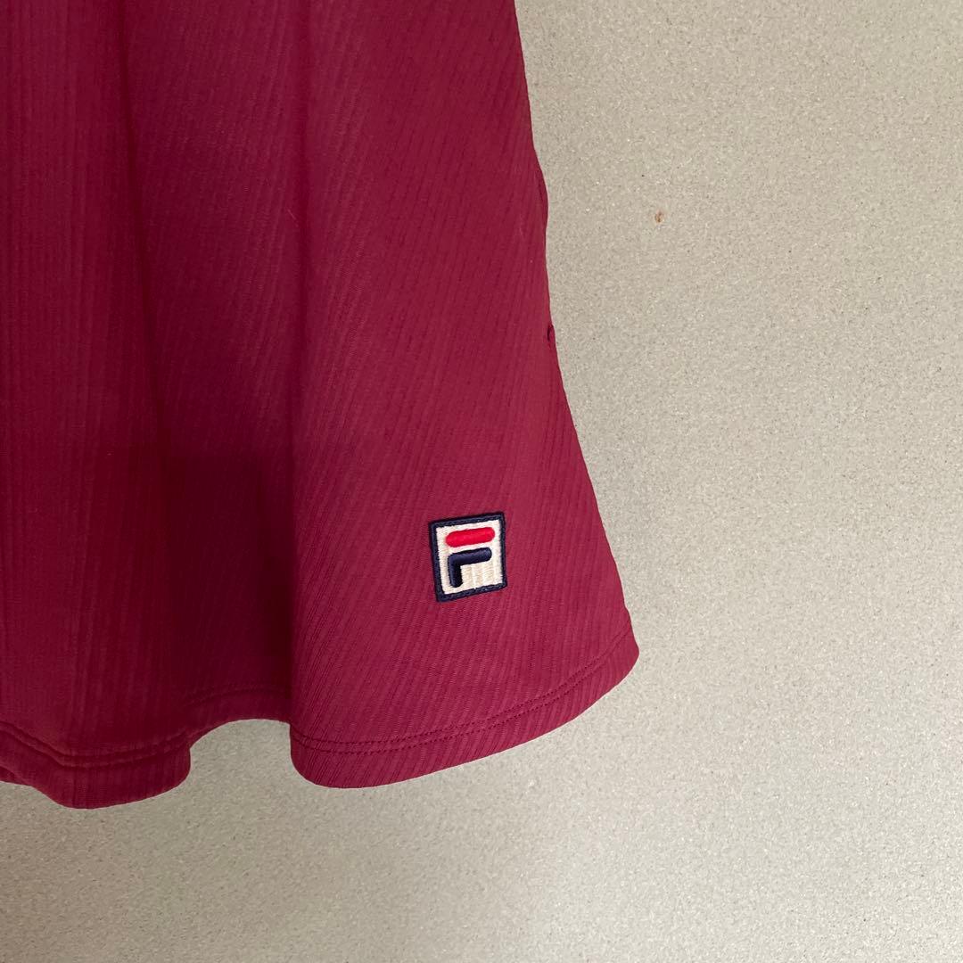 FILA ハウンドトゥース Tシャツスコートセットアップ秋カラー