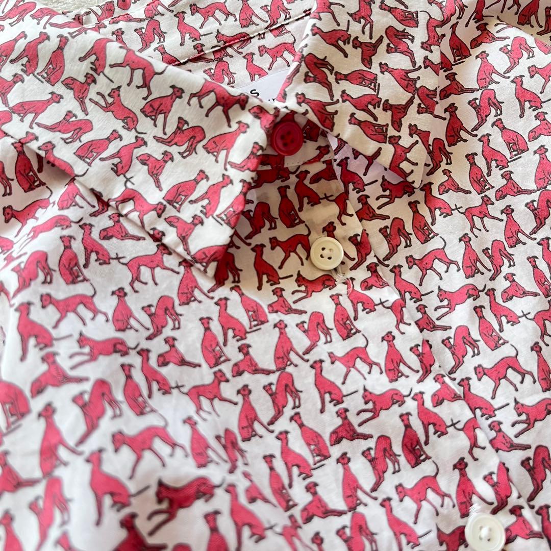 ピーエスポールスミス Paul Smith 犬柄 ミニプリント シャツ 42