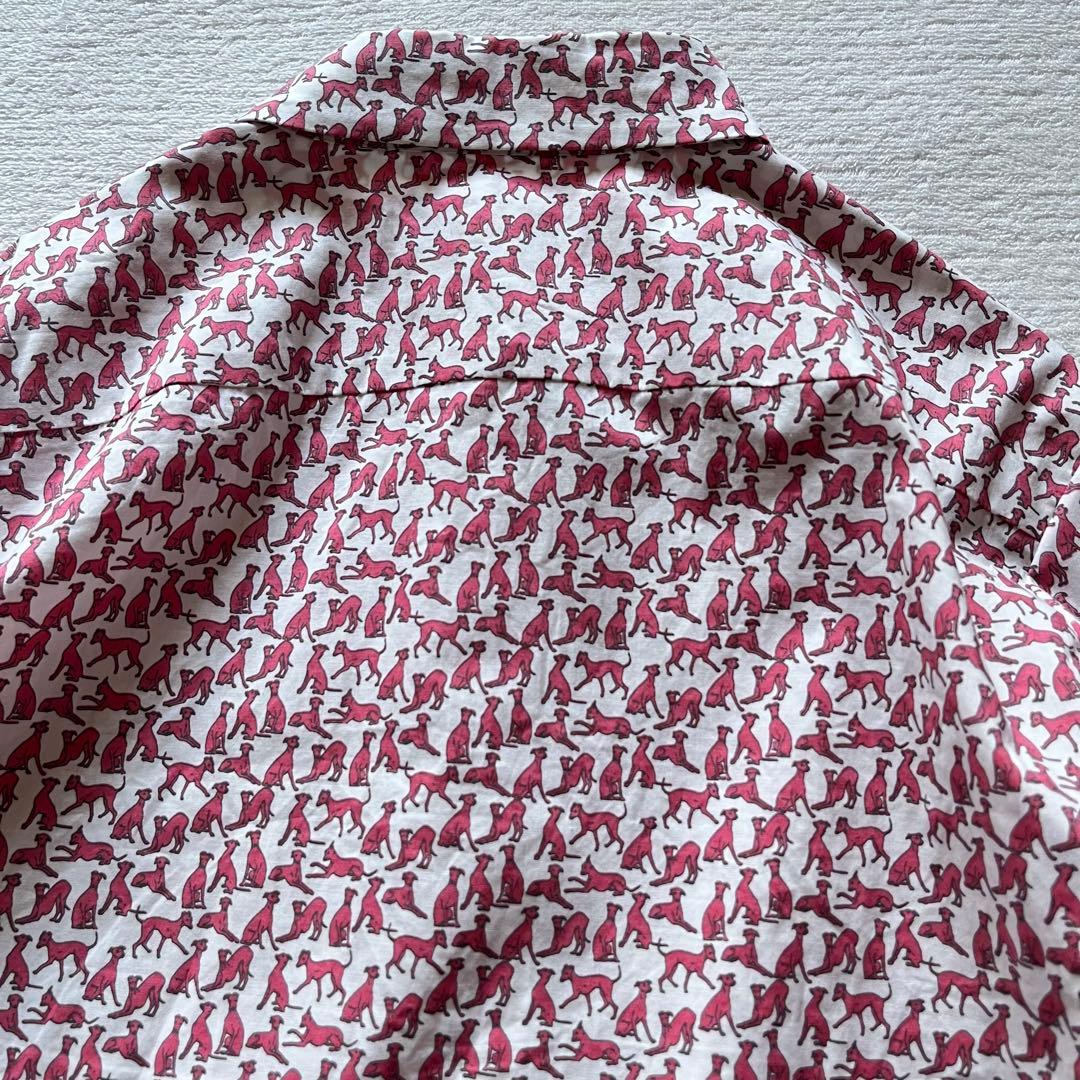 ピーエスポールスミス Paul Smith 犬柄 ミニプリント シャツ 42