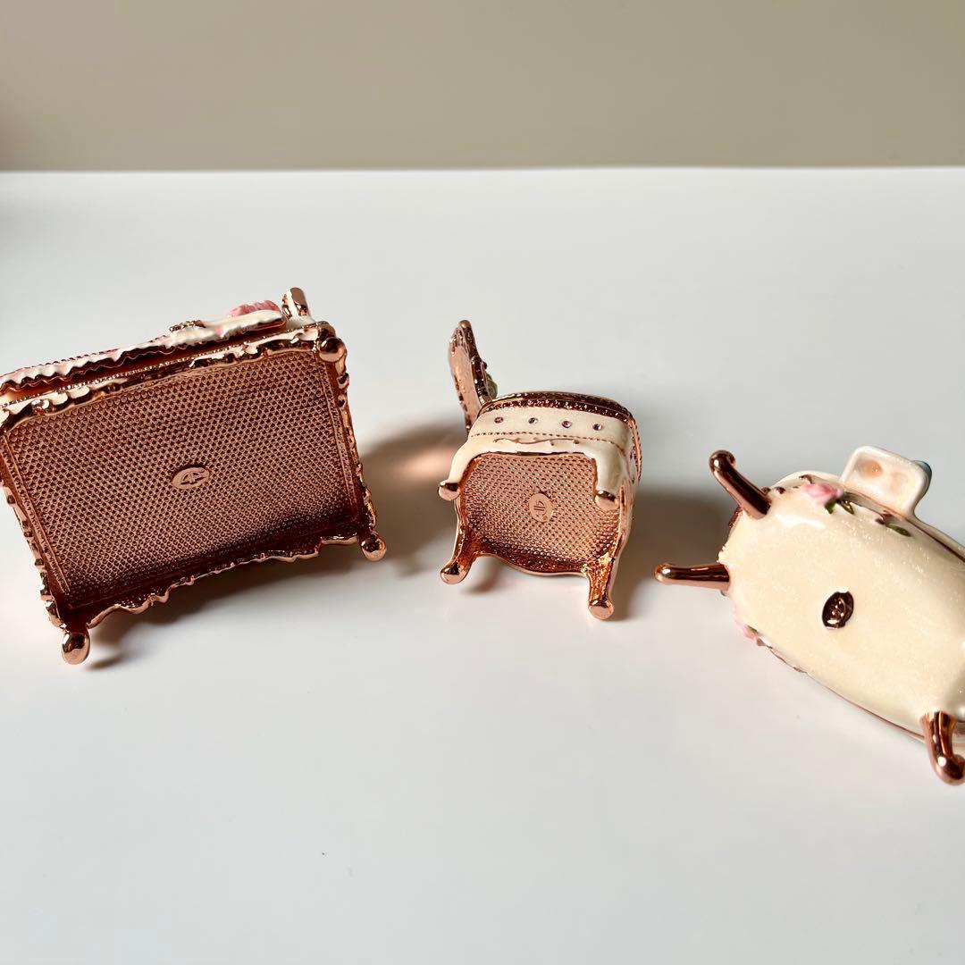 Piearth ピィアース ジュエリーボックス 小物入れ 家具 ロココ調 6点