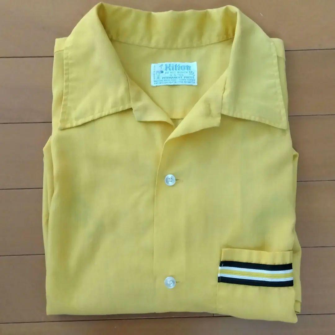 【HILTON】70s USA製 ヴィンテージ ボーリングシャツsizeL