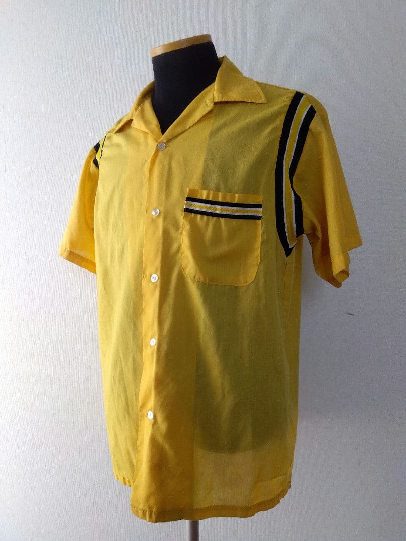 【HILTON】70s USA製 ヴィンテージ ボーリングシャツsizeL