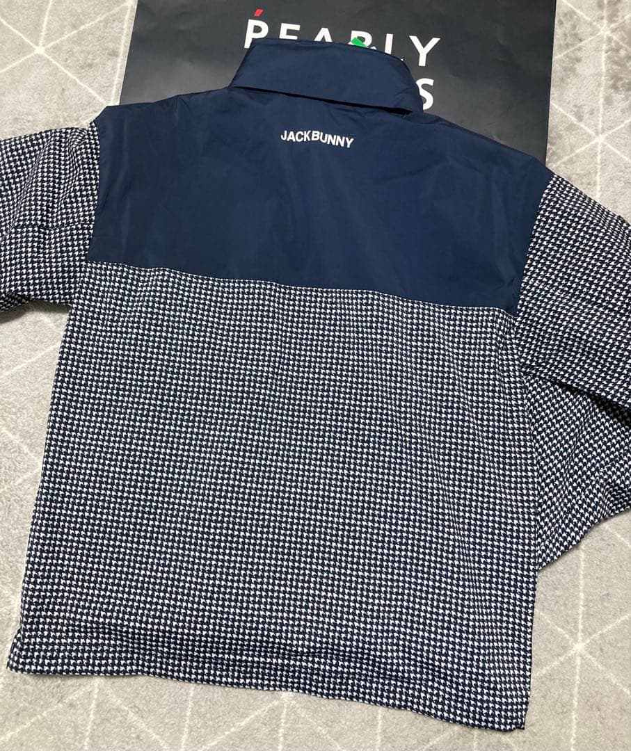 新品 ジャックバニー ラミネートタフタ+フリース 3WAYブルゾン(4)M/紺