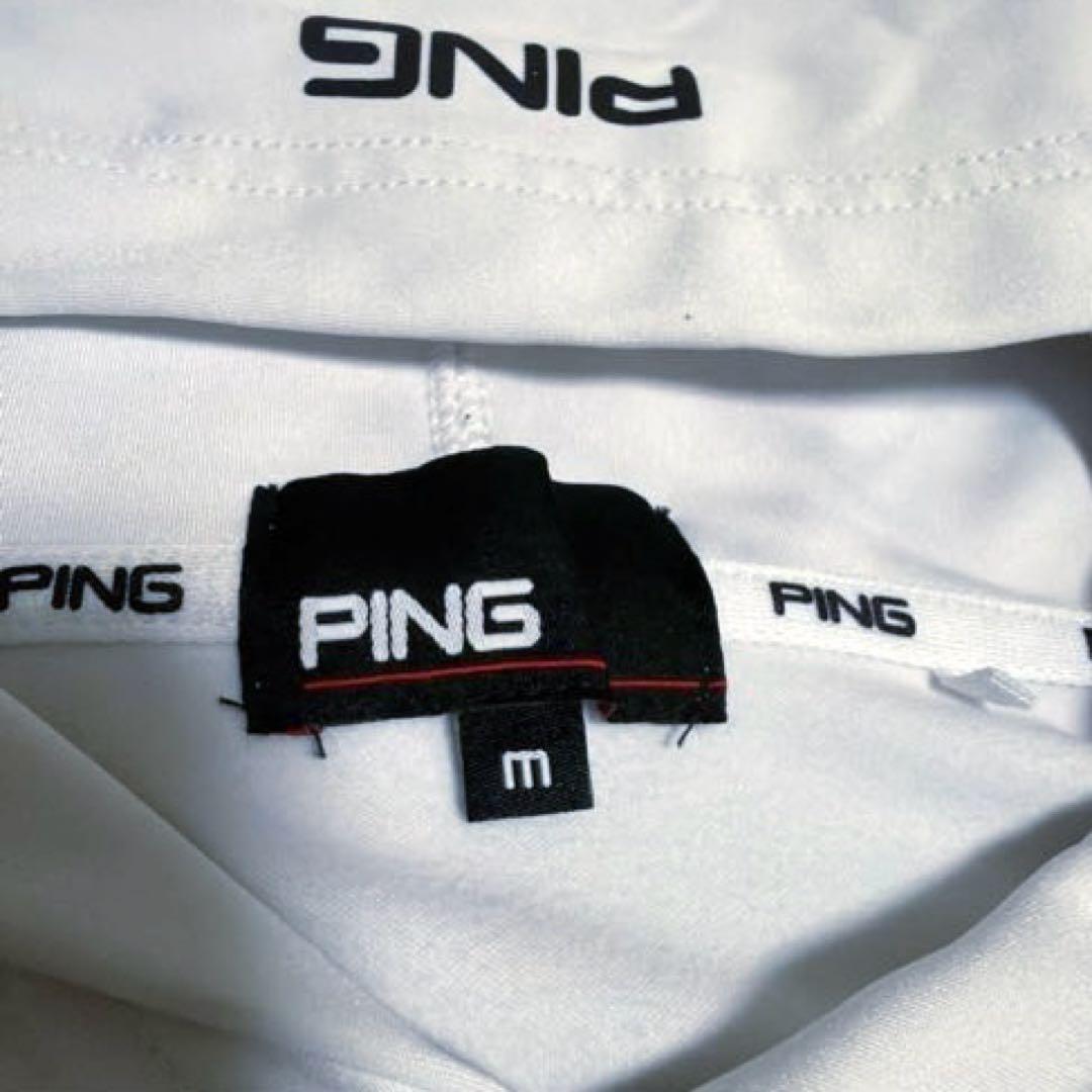 PING ピン ゴルフウェア フーディー パーカー メンズM ホワイト