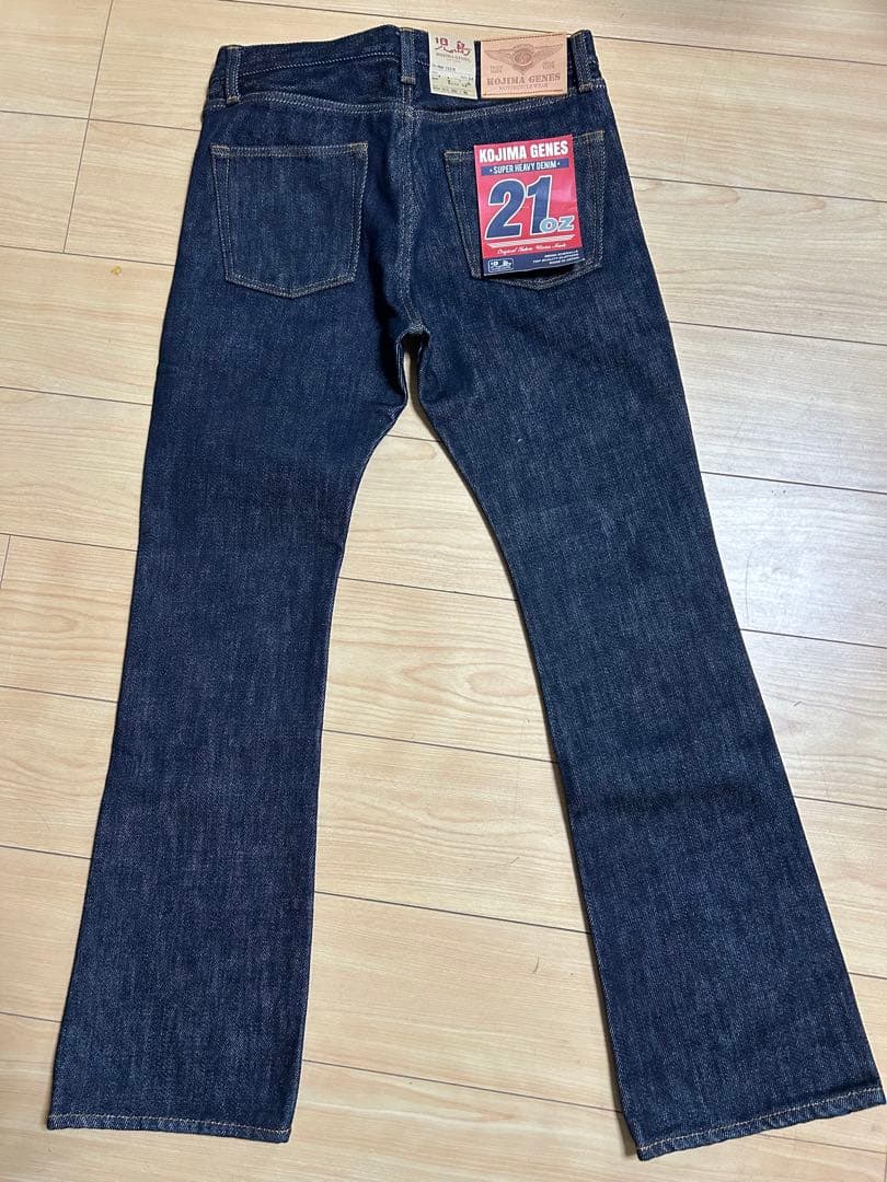 児島 ジーンズ 21オンス RNB-1221B 国産 デニム 34インチ