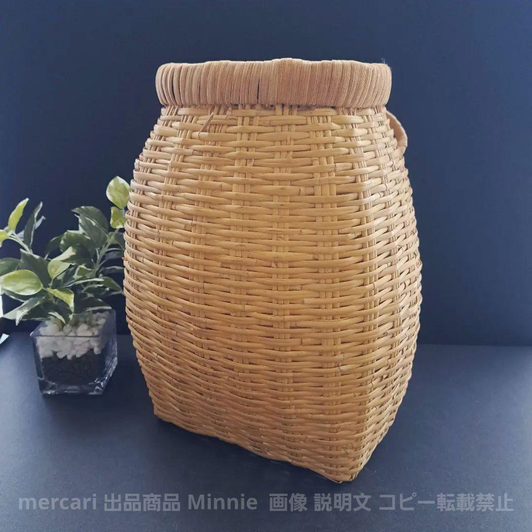 成田山表参道★藤倉商店★『篠竹』寸胴 魚籠 (びく) ★腰かご