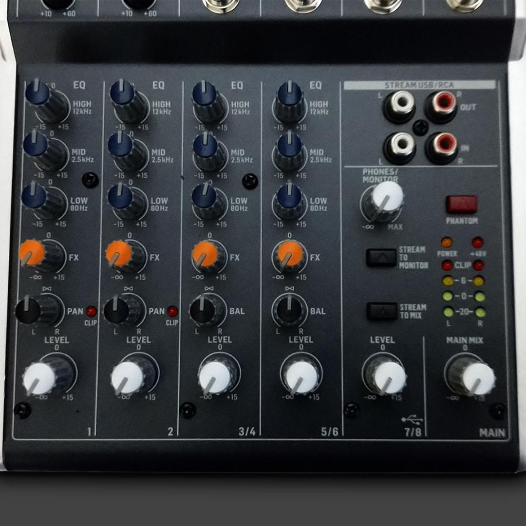 8ch アナログ・ミキサー（Behringer XENYX 802S）