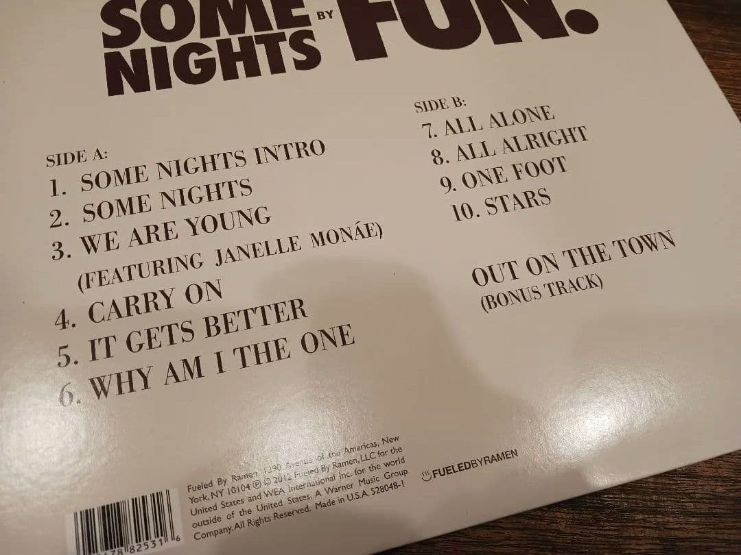 FUN. / SOME NIGHTS《レコード》1LP