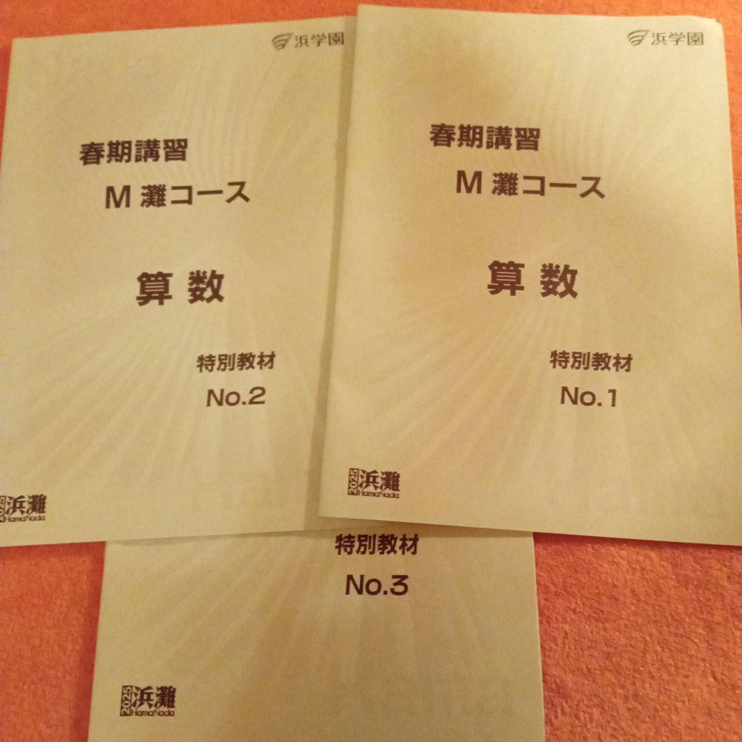 浜学園春期講習 小6 M灘 春季講習テキスト特別プリント教材