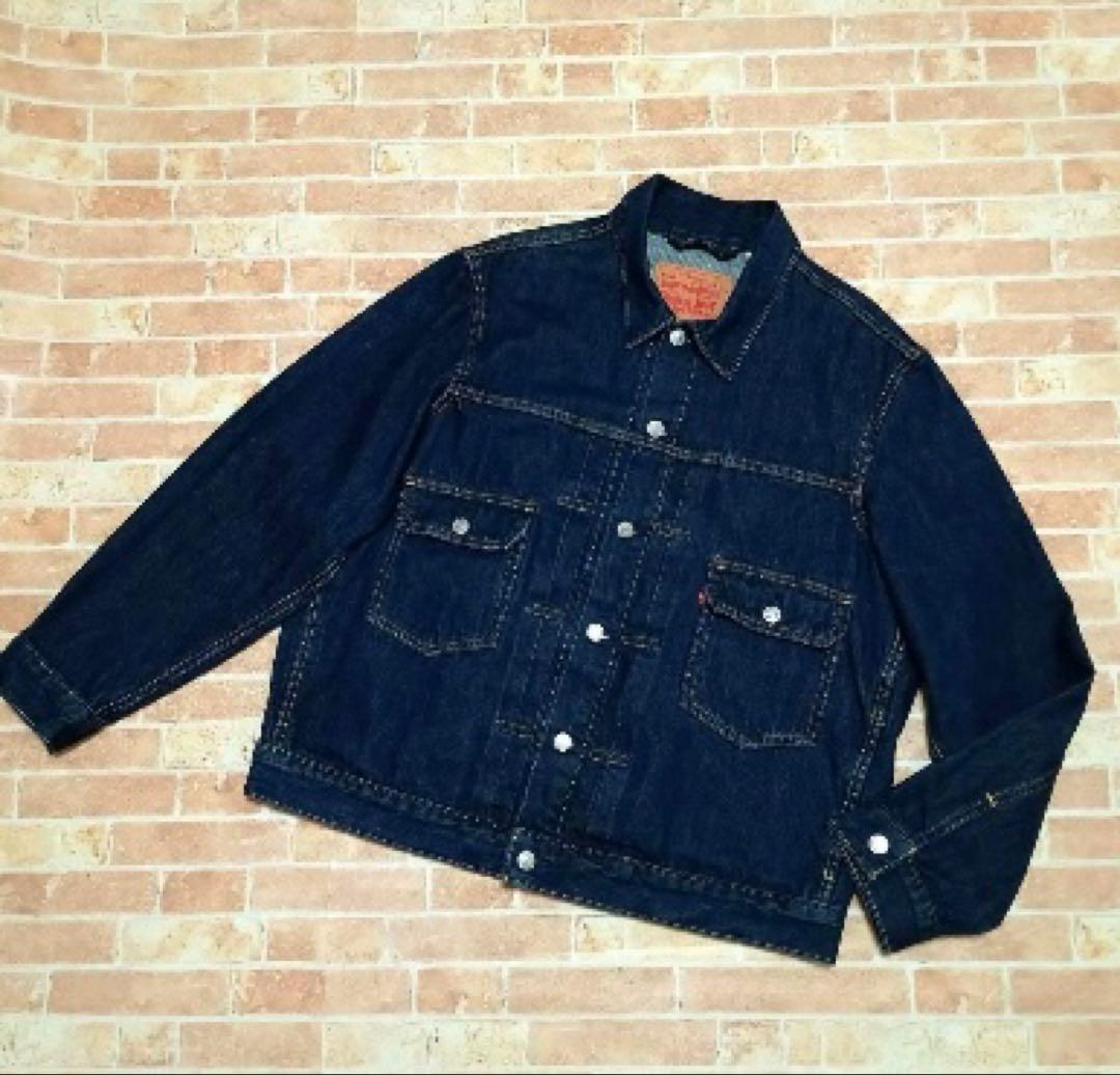 【極美品】リーバイス　2nd リラックスフィット　デニムジャケット　濃紺　Ｌ