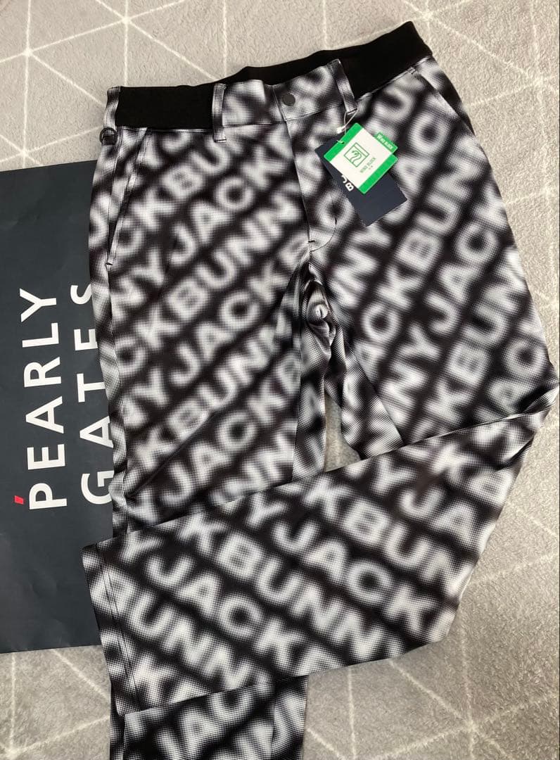 新品 パーリーゲイツ ジャックバニー エアシャット裏フリース防風パンツ(5)L
