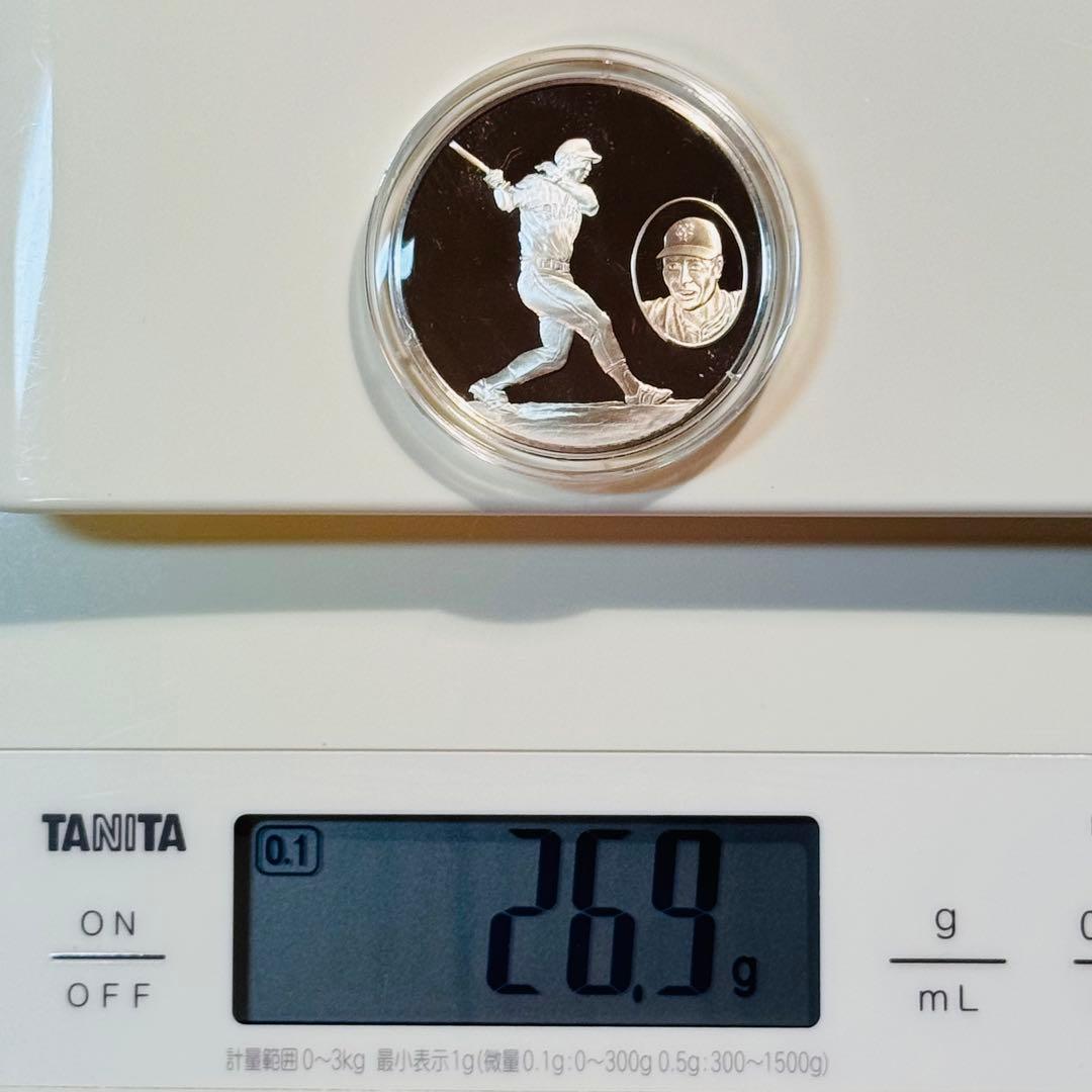 王貞治　世界ホームラン王　公式記念メダル800号記念 silver925 銀製