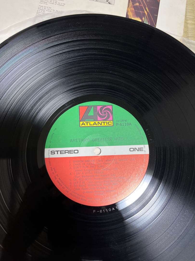 アレサ・フランクリン　帯付LPレコード　2枚セット　ソウル　vinyl 国内盤