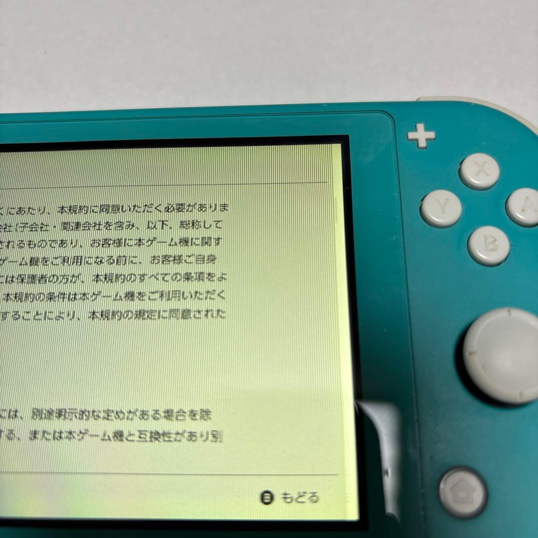 【ジャンク品】Switch Lite ターコイズ（液晶不良あり）