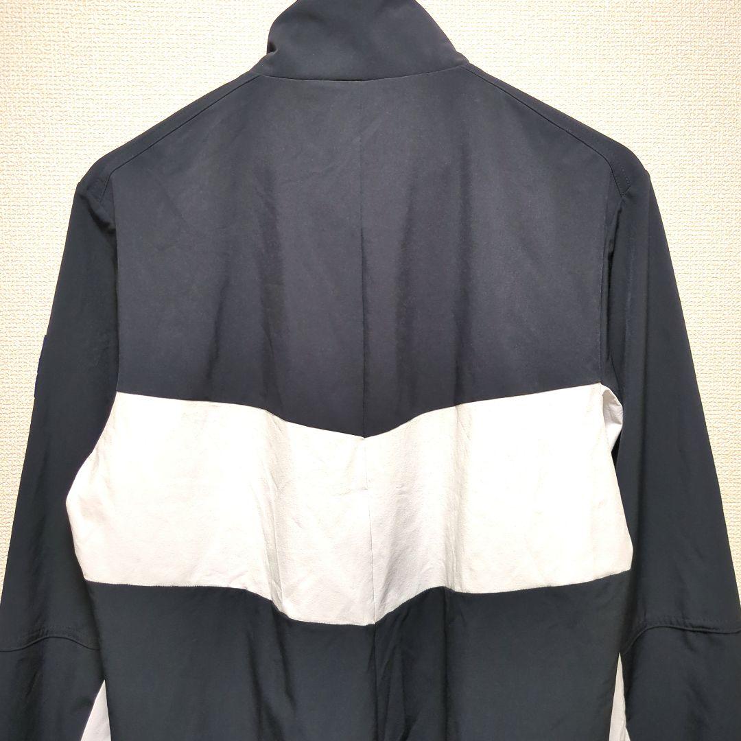 DESCENTE デサントゴルフ ジップアップジャケット 黒 白 XL