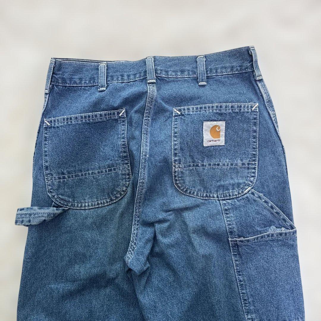 【希少】80s USA製 Carhartt ペインターパンツ デニム 訳あり