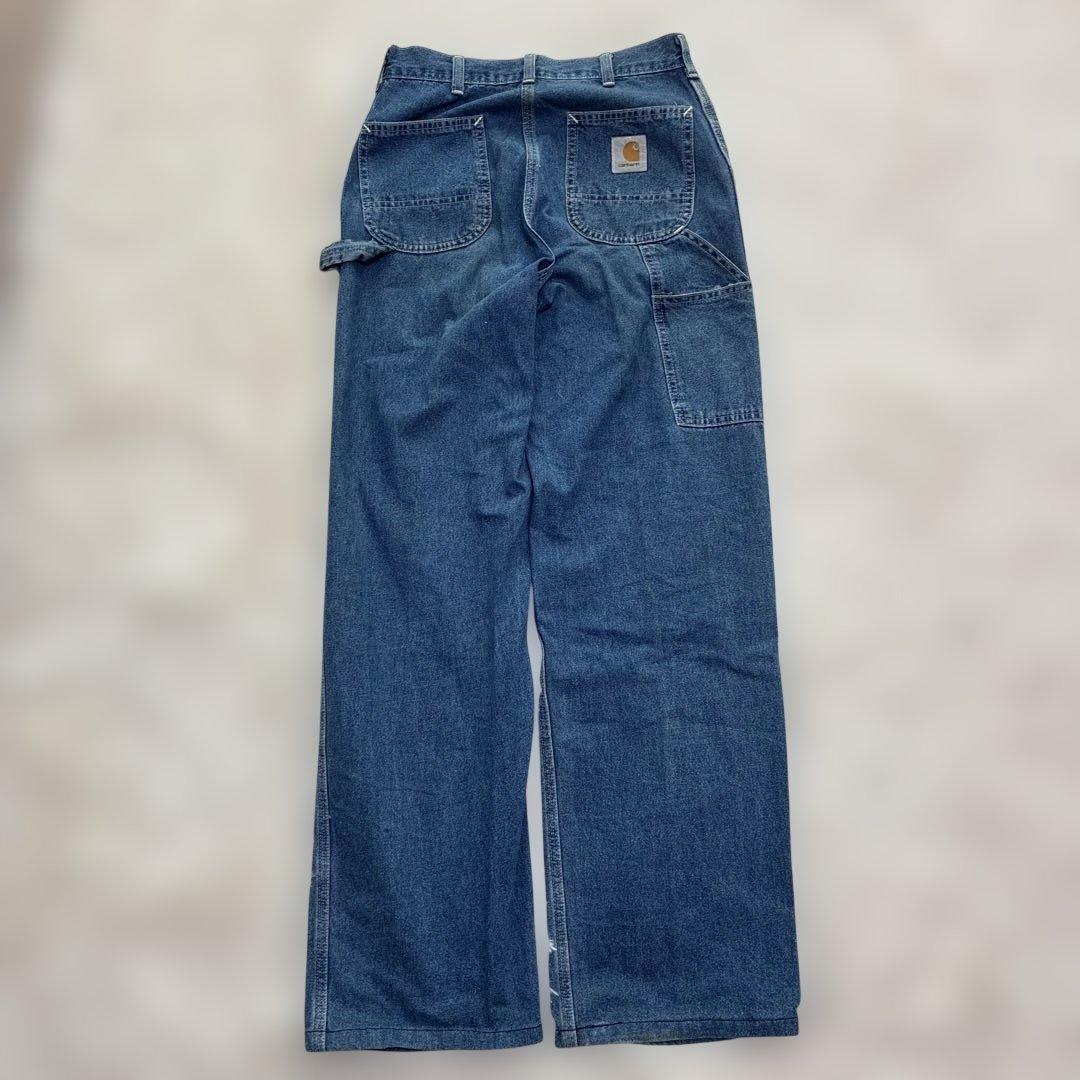 【希少】80s USA製 Carhartt ペインターパンツ デニム 訳あり