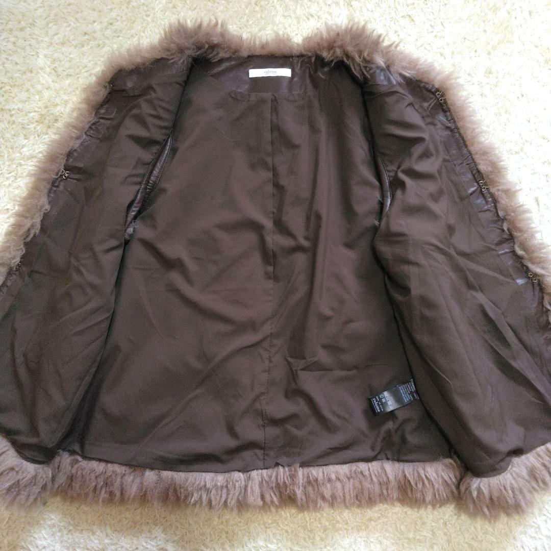 JOURNALSTANDARD relumeフェイクファーベストブラウン24AW