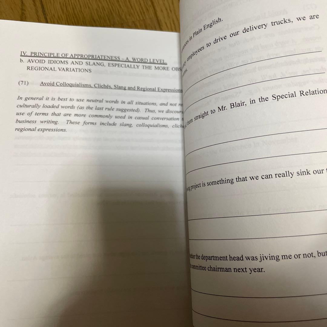 Plain written English for business and …