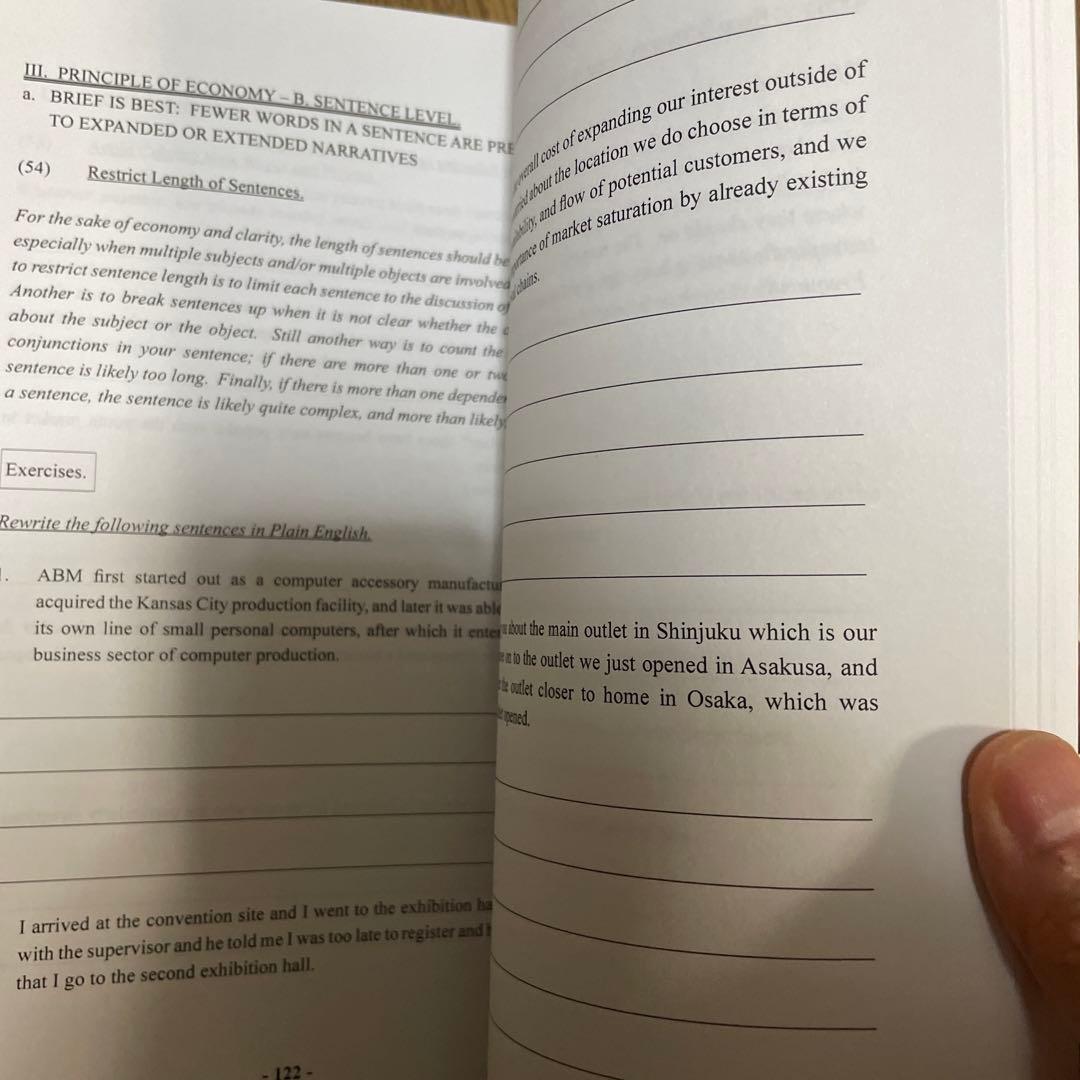 Plain written English for business and …