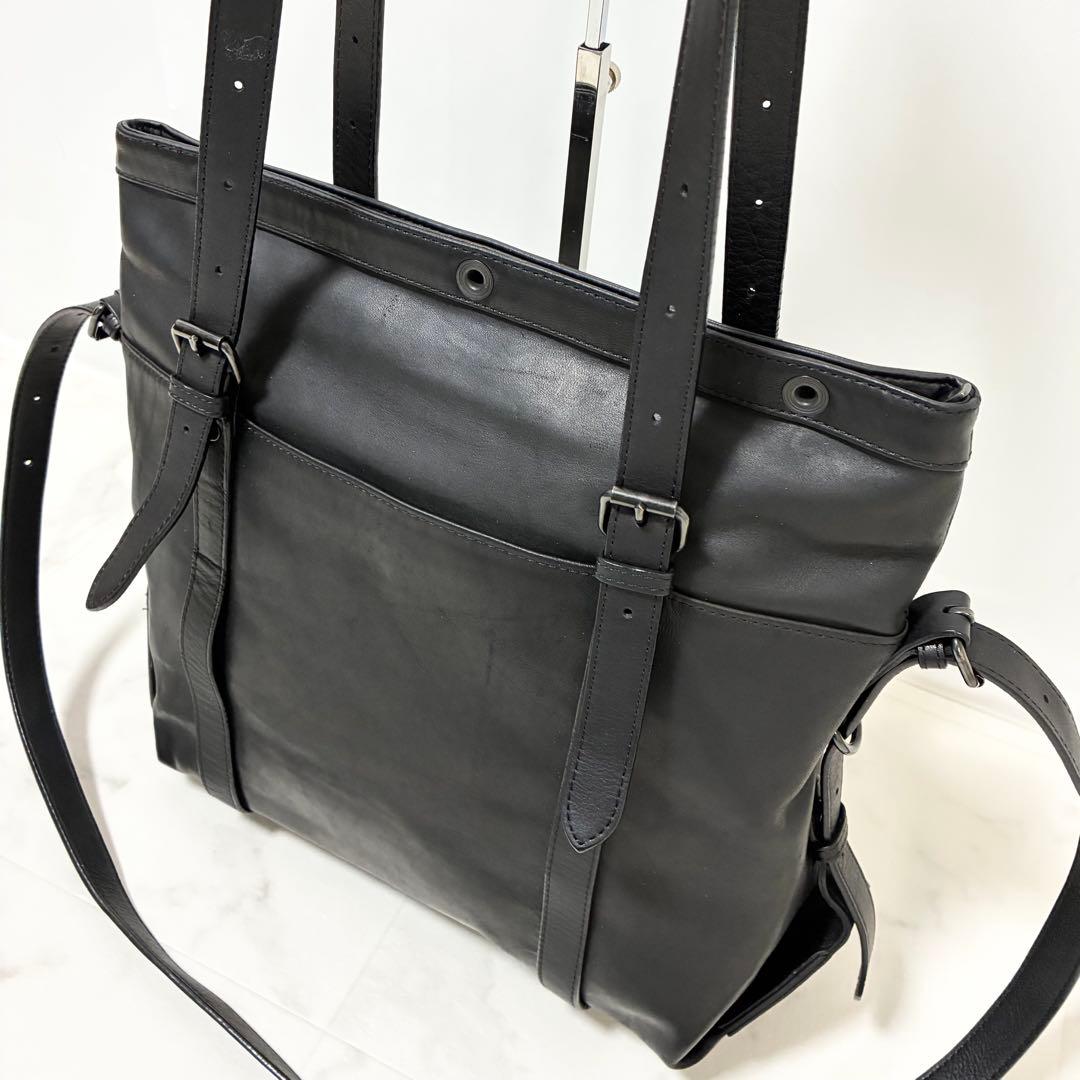 美品✨ パトリックステファン　アトリエ　トートバッグ　2way　ショルダー　黒