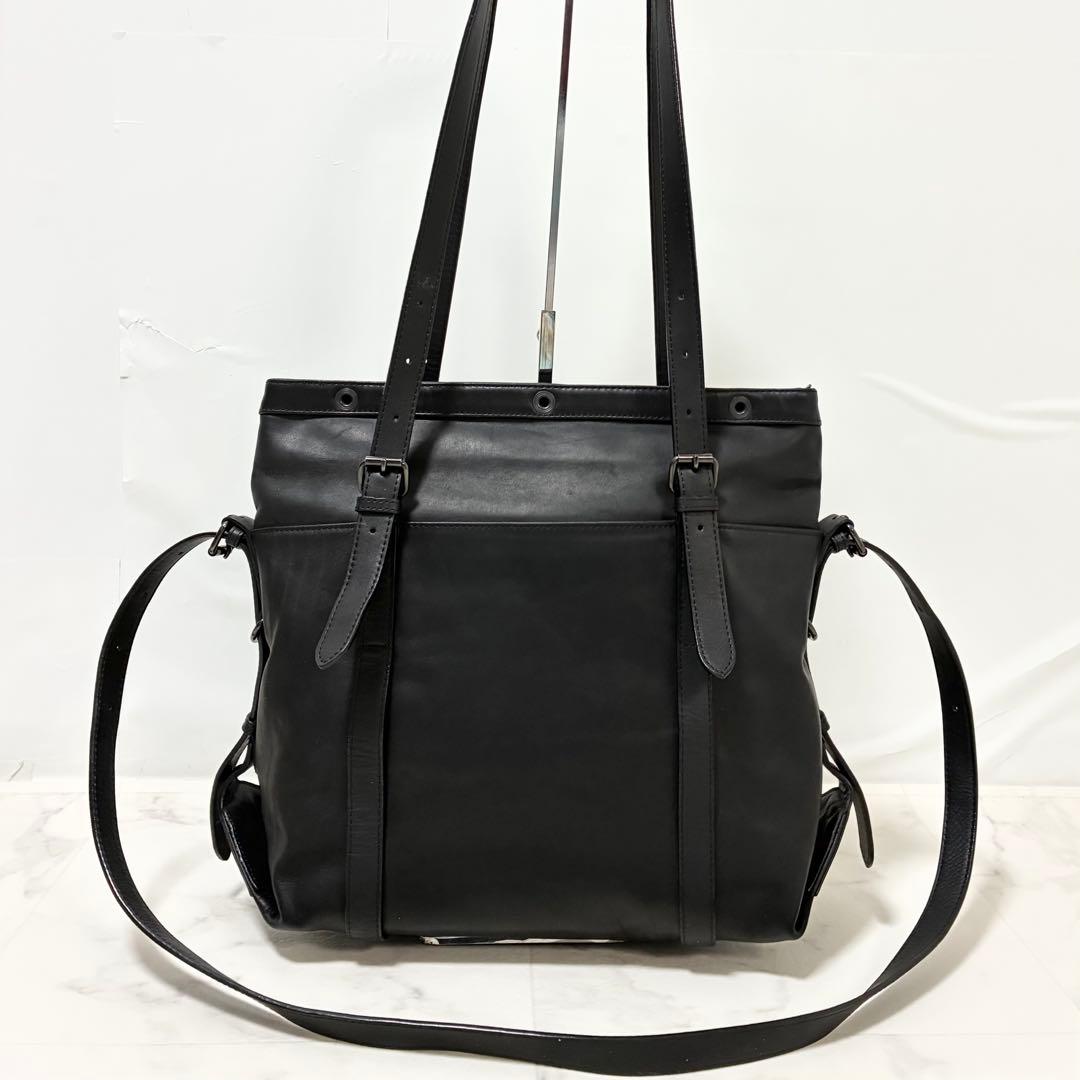 美品✨ パトリックステファン　アトリエ　トートバッグ　2way　ショルダー　黒