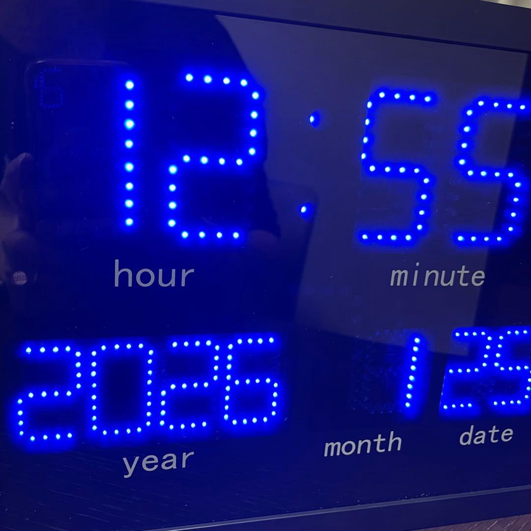 【美品】HOUSE USE PRODUCTS デジタル時計 BLUE LED