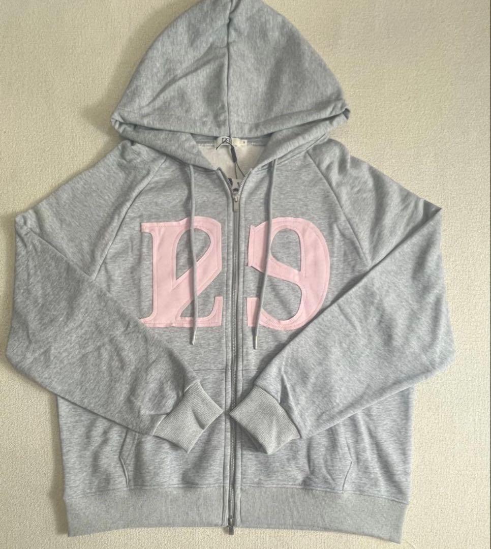 ILLIGO グレー パーカー ジップアップ　イリゴパーカー　M