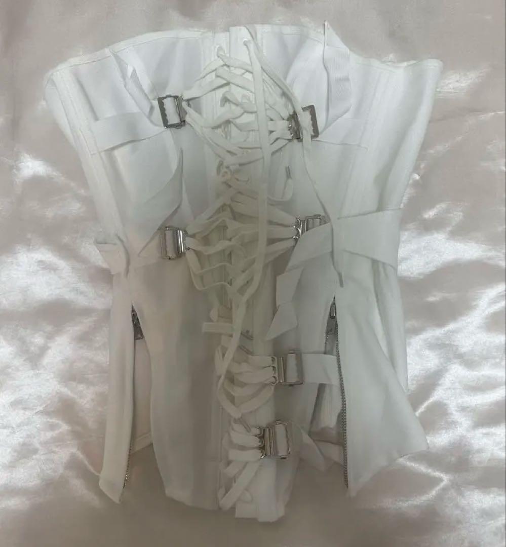 トップス theredthread s burlesque corset White
