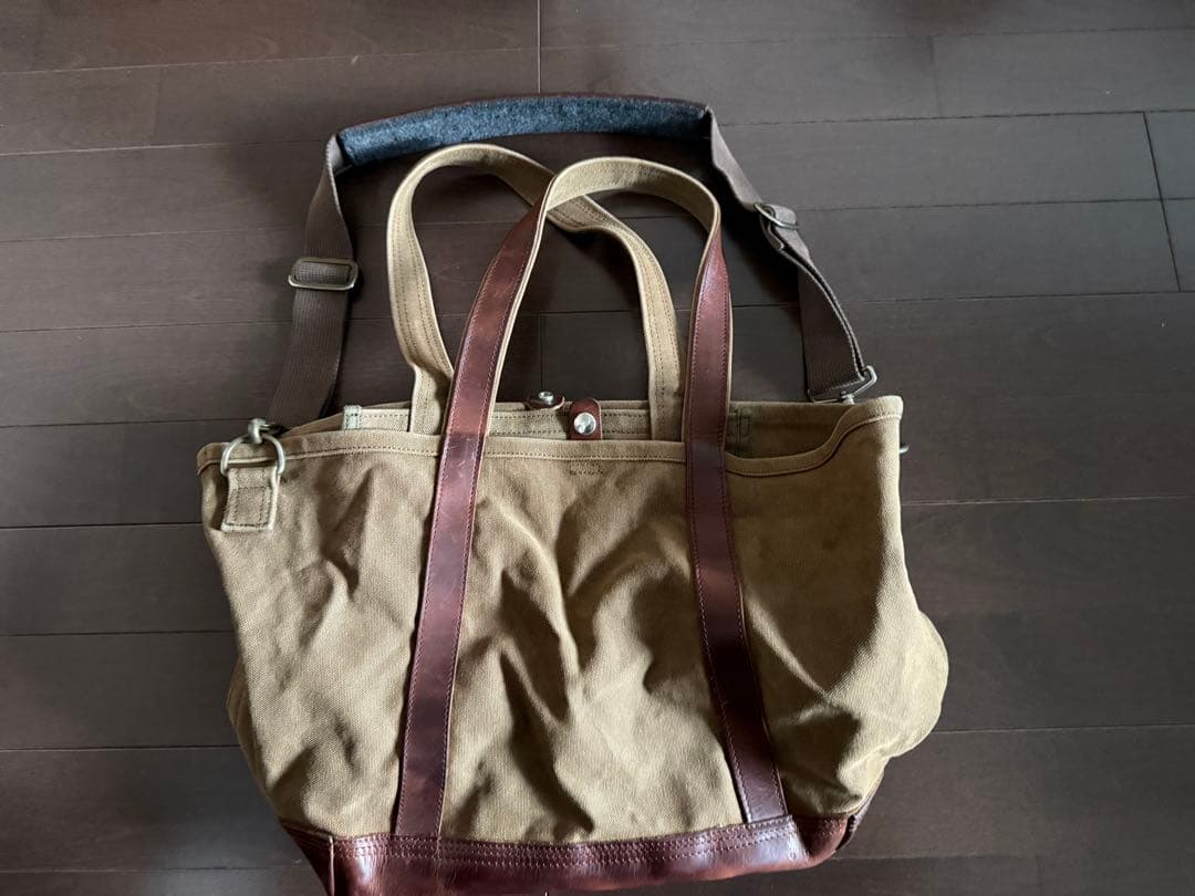 バッグ ARTS&CRAFTS AGING CANVAS 2WAY TOTE