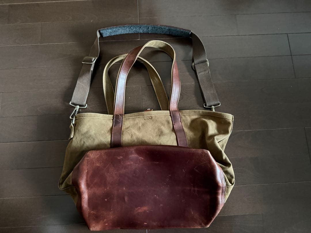 バッグ ARTS&CRAFTS AGING CANVAS 2WAY TOTE