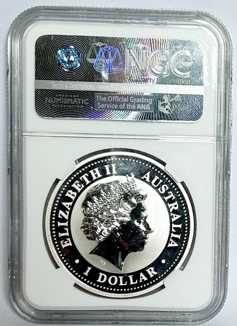 2001年　豪州　ワライカワセミ　NGC　MS65 4330312-022