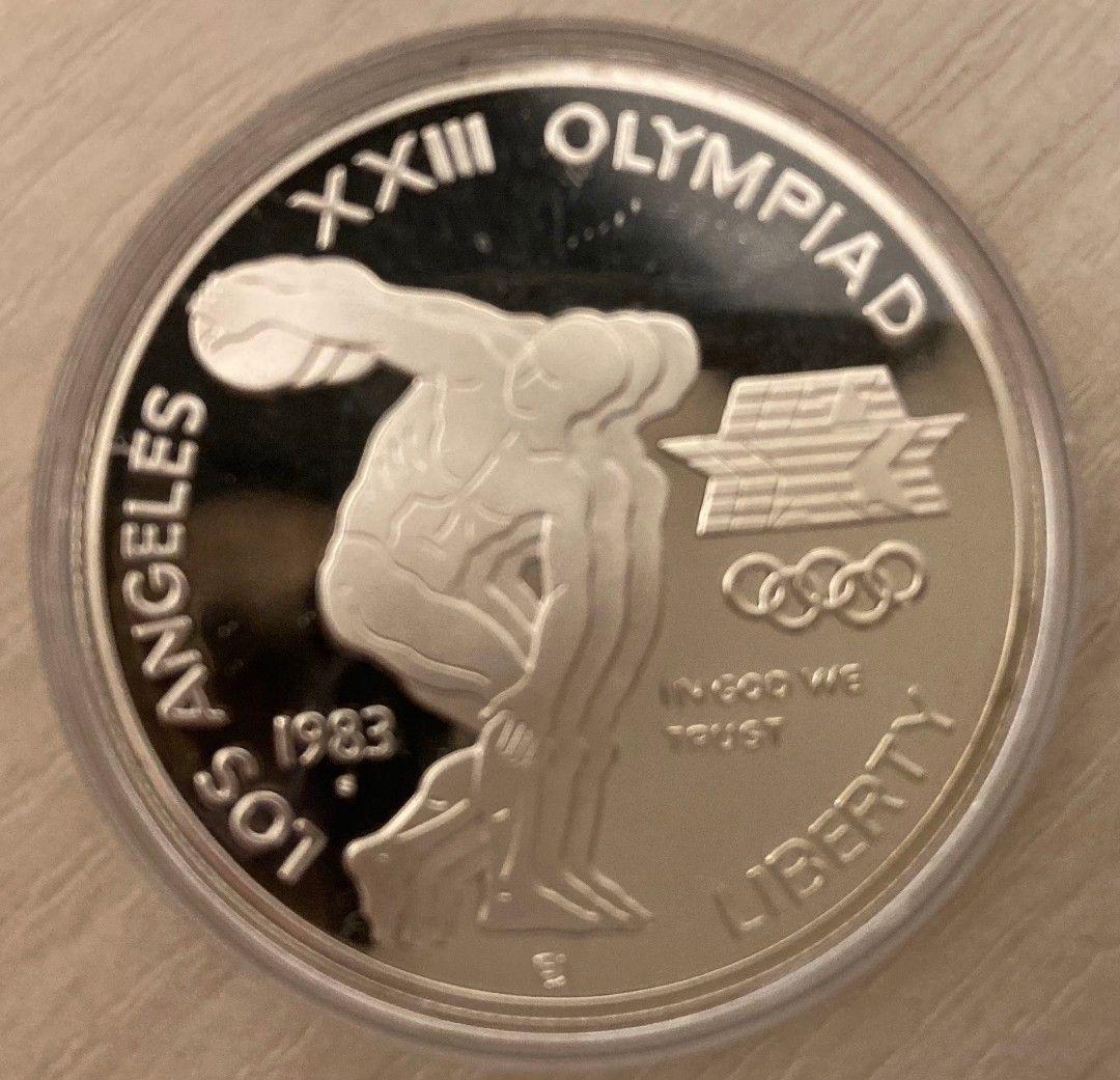 【kaneyajin】1983年 ロサンゼルスオリンピック大会 記念銀貨