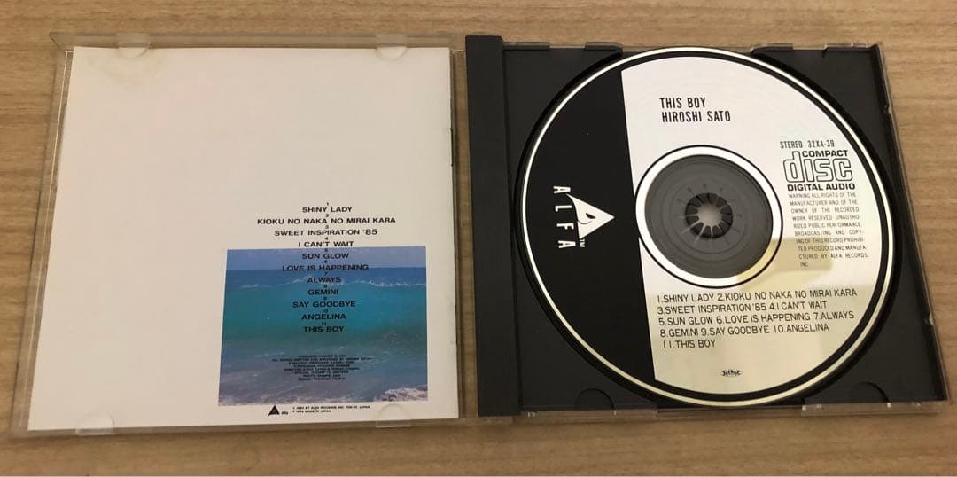 CD 佐藤博　THIS BOY