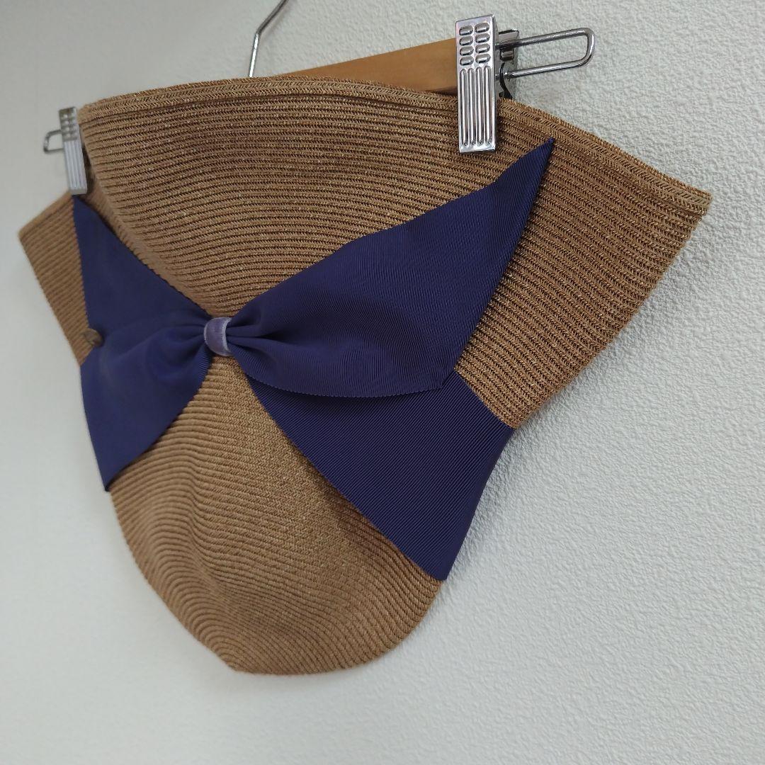 アシーナニューヨーク 定番 リボン付き 麦わら帽子※新品※