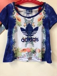 adidas originals 青フルーツ柄　セットアップ（Ｍ～Ｌ)