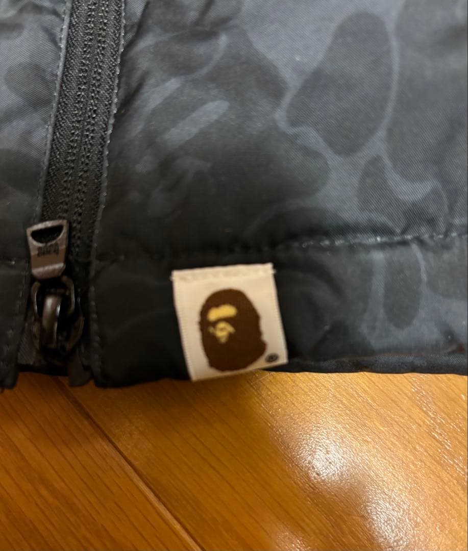 A BATHING APE 迷彩柄 ダウンベスト 2XL